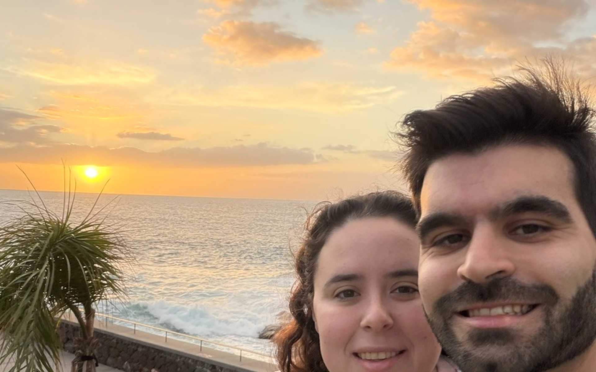 Joana e Diogo ao pôr do sol